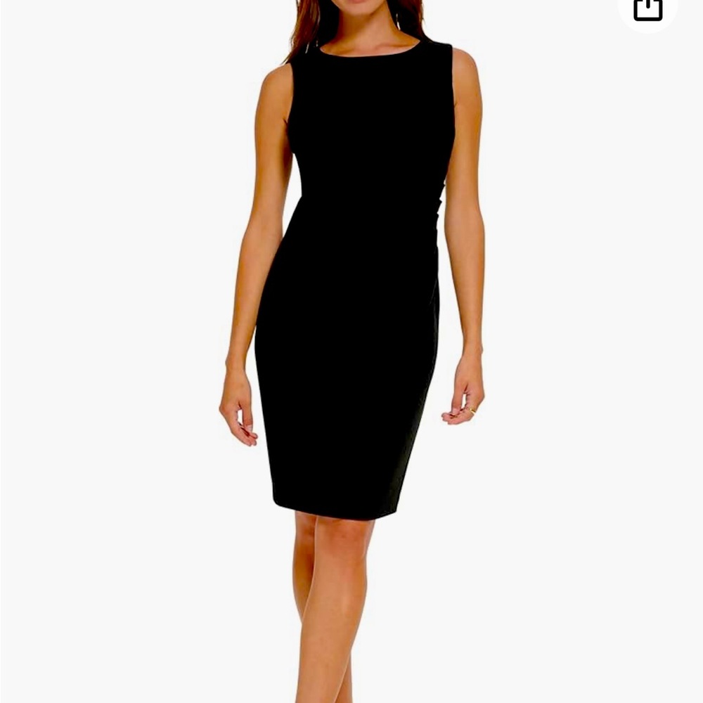 Calvin Klein BROWN Sleeveless Sheath Starburst Detail – size 6